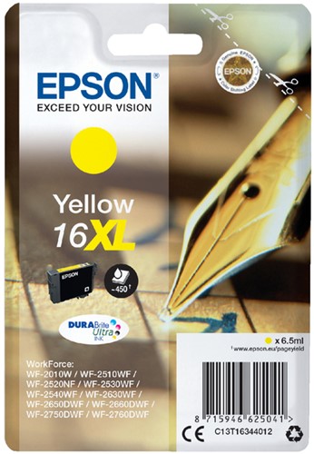 Inkcartridge Epson T1634 16XL geel