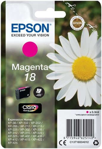 Inkcartridge Epson T1803 18 magenta