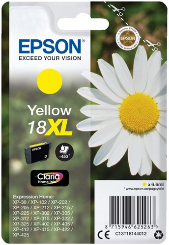 Inkcartridge Epson T1814 18XL geel