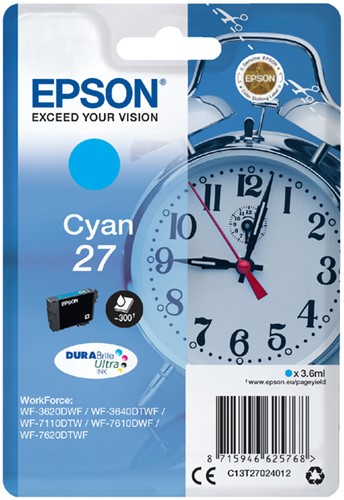 Inkcartridge Epson T2702 27 cyaan
