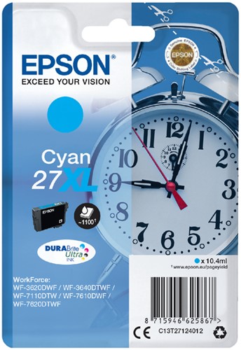 Inkcartridge Epson T2712 27XL cyaan