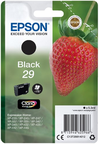 Inkcartridge Epson T2981 29 zwart
