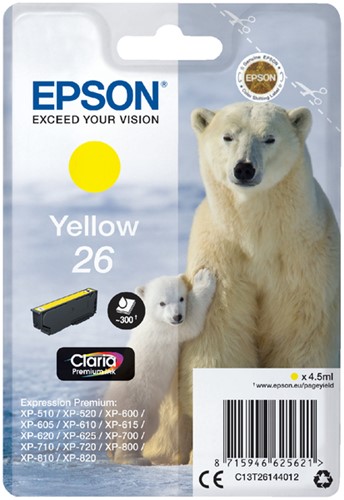 Inkcartridge Epson T2614 26 geel