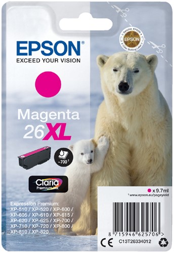 Inkcartridge Epson T2633 26XL magenta