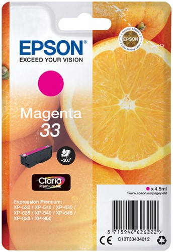 Inkcartridge Epson T3343 33 magenta