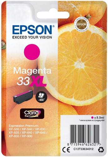 Inkcartridge Epson T3363 33XL magenta