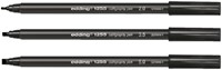 Kalligrafiepen Edding 1255  zwart pk/3-2