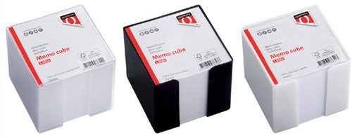 Memokubus incl.blz wit 10x10cm Quantore-2