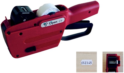Prijstang tang Open-Data C6 1 regel 12x26mm