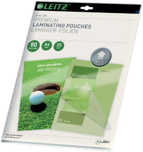 Lamineerhoes Leitz iLam A4 2x80 micron 25 stuks