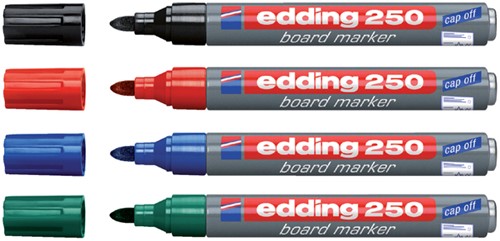 Viltstift Edding 250 whiteboard rond 1,5-3mm groen-2