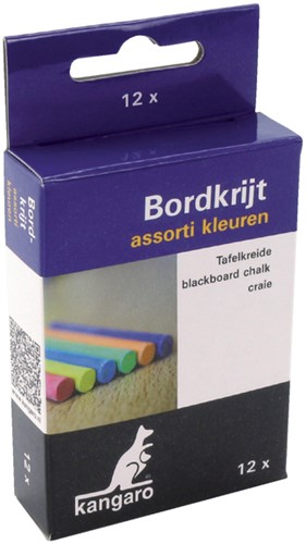 Krijtjes stofvrij kleur pk/12