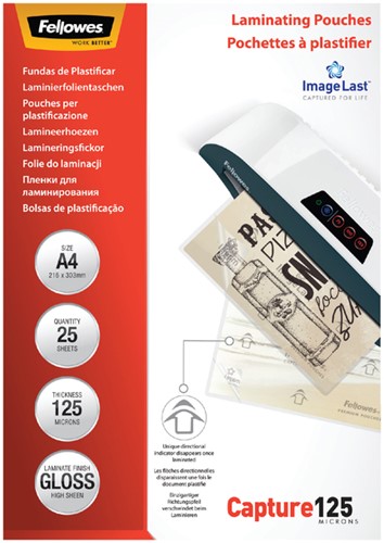 Lamineerhoes Fellowes A4 2x125micron ds/25