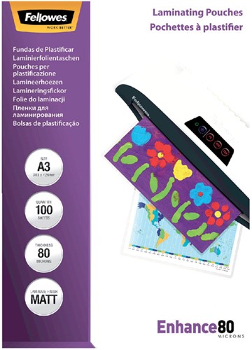 Lamineerhoes Fellowes A3 2x80micron mat ds/100-3