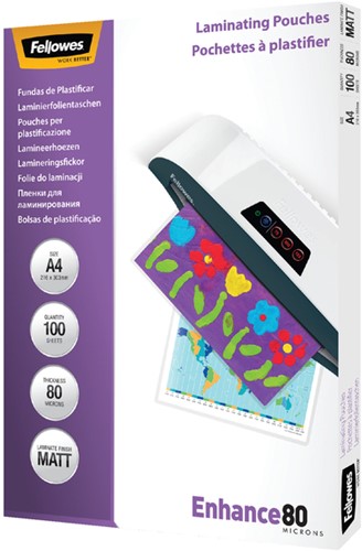 Lamineerhoes Fellowes A4 2x80micron mat ds/100