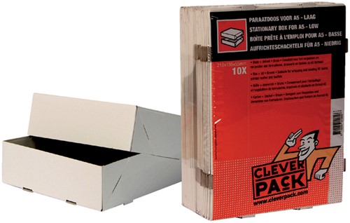 Doos paraat 218x155x55mm A5 deksel pk/10