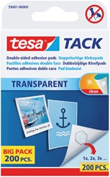 Kleefpad Tesa Tack transparant 200 stuks