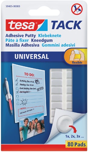 Kleefpad Tesa Tack kneedgum 80 stuks