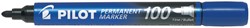 Viltstift Pilot SCA-100-L rond 1mm blauw