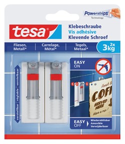 Tesa klevende schroef voor tegels & metaal