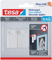 Klevende spijker Tesa voor behang en pleisterwerk 0.5kg pk/2 