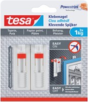 Klevende spijker Tesa voor behang en pleisterwerk verstelbaar 1kg pk/2