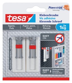 Tesa klevende schroef voor behang & pleisterwerk