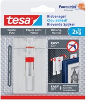 Klevende spijker Tesa voor behang en pleisterwerk vertelbaar 2kg pk/2 