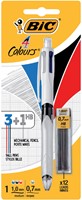 Balpen BIC 3 kleuren met vulpotlood HB 0,7mm