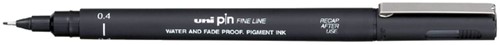 Fineliner Uni-ball Pin zwart