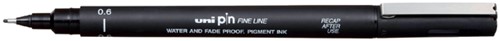 Fineliner Uni-ball Pin zwart