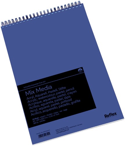 Aquarelblok SH mixmedia A3 spiraal 30vel 300gr