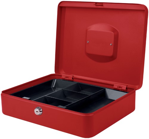 Geldkist 300x230x90mm nr. 44 rood
