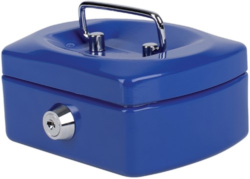 Geldkist 125x95x60mm met gleuf blauw-3