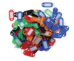 Pavo sleutellabels met insteekkaartje