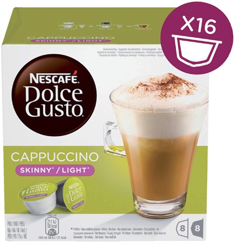 Dolce Gusto Cappuccino light 16 cups / 8 dranken