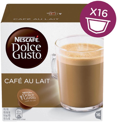 Dolce Gusto cafe au lait 16 cups