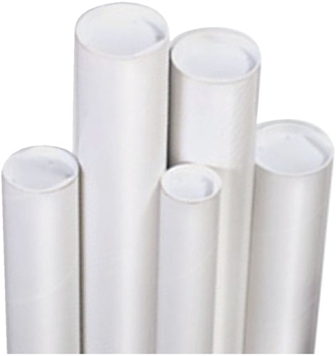 Verzendkokers 63x5cm A1 incl.doppen Cleverpack pk/20-3