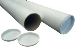 Verzendkokers 33x3cm A3 incl.doppen Cleverpack pk/20