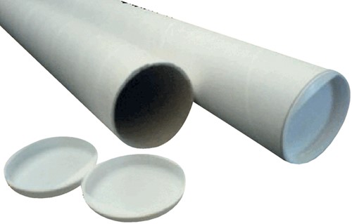 Verzendkokers 33x3cm A3 incl.doppen Cleverpack pk/5