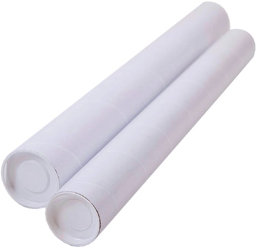 Verzendkokers 45x5cm A2 incl.doppen Cleverpack pk/5-3
