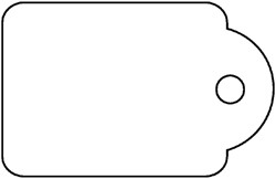 Label Apli 383   7x19mm met koord ds/1000