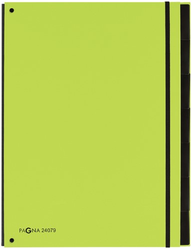 Sorteermap Pagna Trend 7tab A4 PP appelgroen