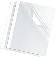 Thermische omslag Fellowes A4  6mm 44-60vel wit 100 stuks-2