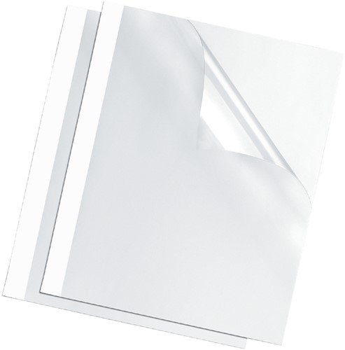 Thermische omslag Fellowes A4  1.5mm 1-8vel wit 100 stuks-2