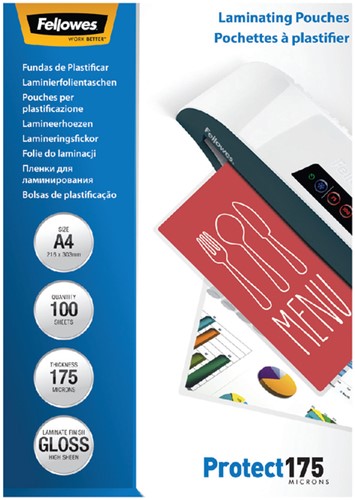 Lamineerhoes Fellowes A4 2x175micron ds/100-3