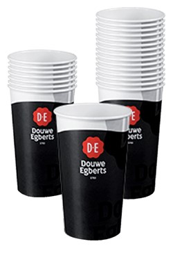 Douwe Egberts wegwerpbekers karton