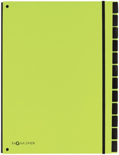 Sorteermap Pagna Trend 12tab A4 PP appelgroen