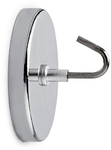 Magneet met haak Maul 52mm trekkracht 9kg chroom 
