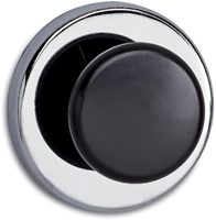 Magneet met knop Maul 65mm trekkracht 12kg chroom/zwart
